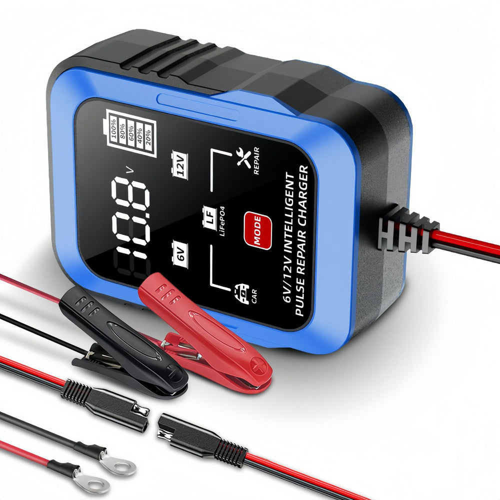 6v/12v charger, ase adapter cable, motorcycle/lawn mower battery charger, car battery charger, motorcycle charging