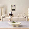 Electric sofa bed - cream style, reclining electric sofa for living room, nordic small apartment, elephant ear smart sofa