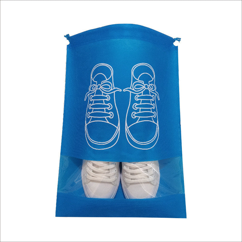 Portable storage, dustproof and moisture-proof thickened shoe bag, shoe storage bag, drawstring bundle bag finishing, travel storage shoe cover.