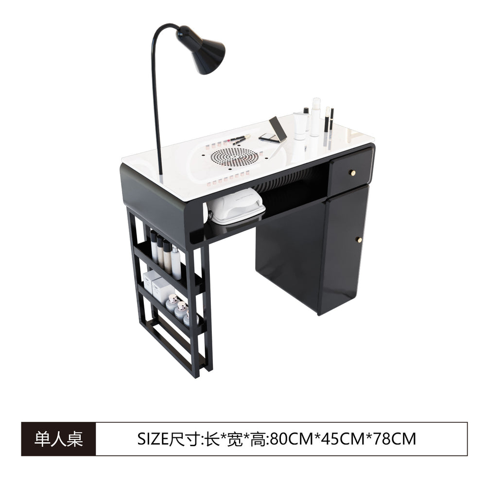 Manufacturer's new arrival widened porcelain manicure shop girls manicure table makeup chair multi-functional manicure table table and chair suit