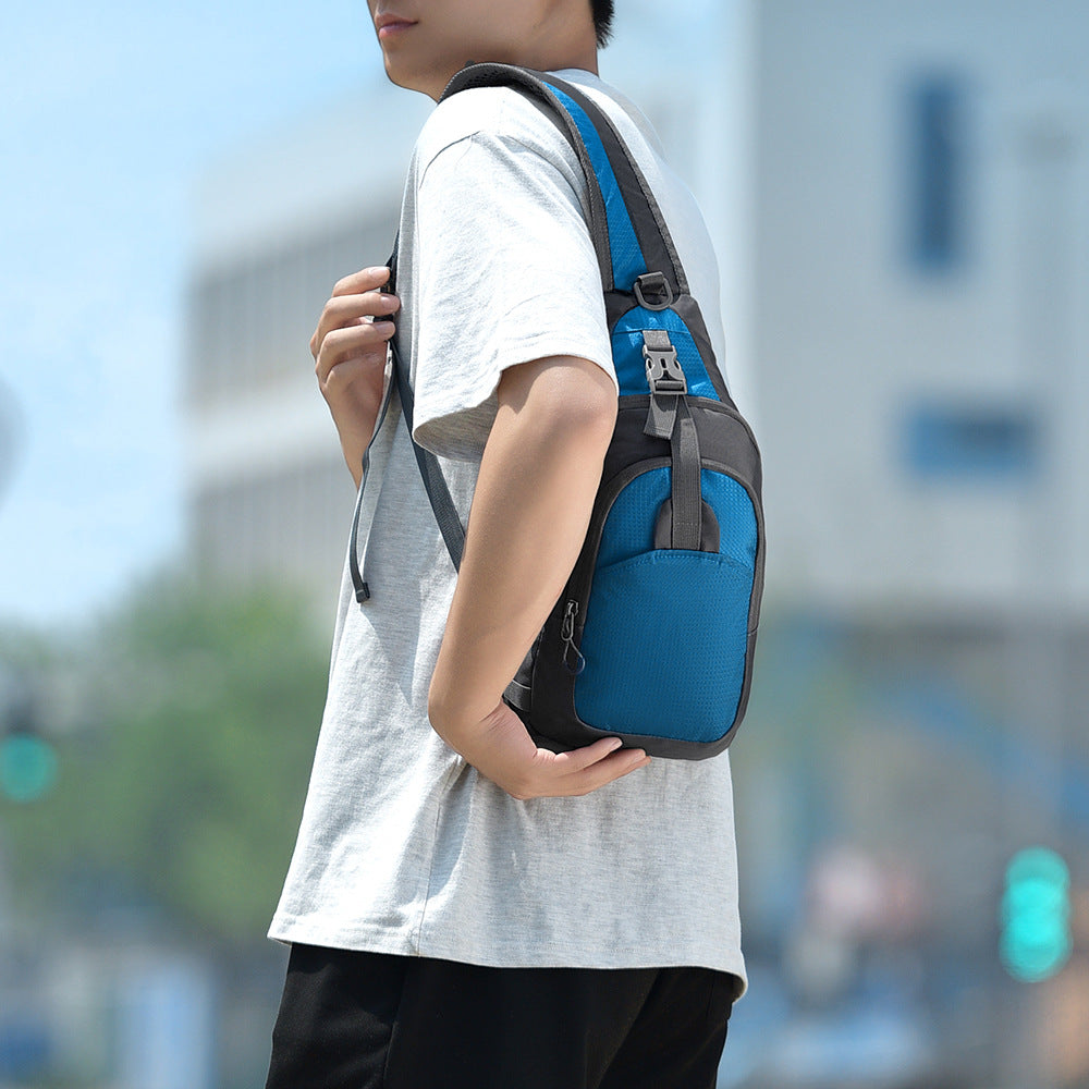 Simple men's messenger bag trendy and cool commuter messenger bag men's wholesale delivery shoulder bag leisure travel portable business