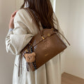 2025 autumn new arrival: large capacity commuter shoulder & crossbody tote bag - vintage oil wax leather handbag, premium women's bag