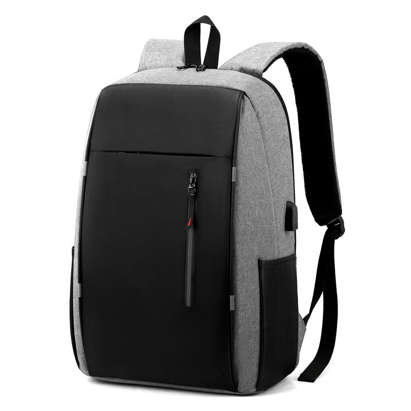 Cross-border men's laptop bag, multi-functional USB charging travel backpack, printable LOGO college student schoolbag