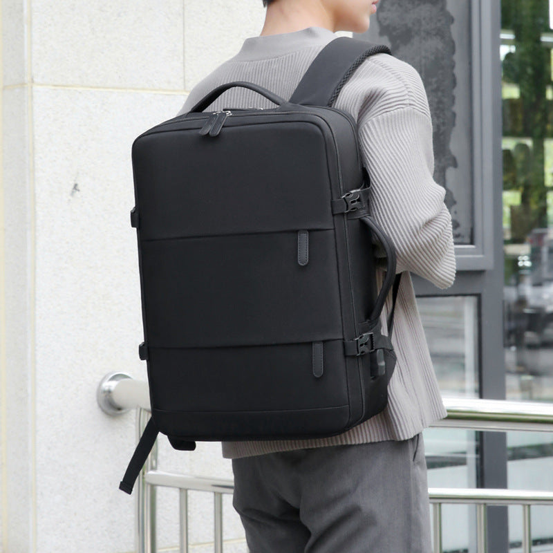 Cross-border new backpack men's and women's multi-functional business and leisure computer bag large-capacity short-distance travel backpack