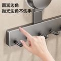 Punch-free suction cup wall-mounted kitchen bathroom door back hanging bag wall multi-functional hook for home storage artifact
