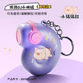 Purple piggy earphone shape