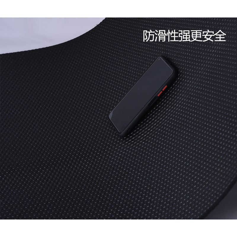 Pvc yoga mat - black, customizable logo, non-slip, ideal for jump rope, aerobics, gym workouts, and fitness training