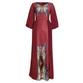 European and american cross-border e-commerce: , ,  - faux two-piece maxi dress, african plus size printed dress