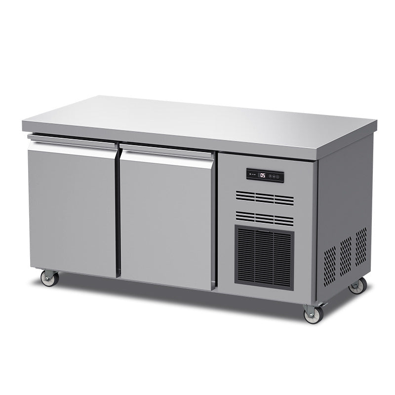 Hual refrigerator commercial refrigerator stainless steel kitchen restaurant fresh-keeping workstation european style freezing refrigeration workstation