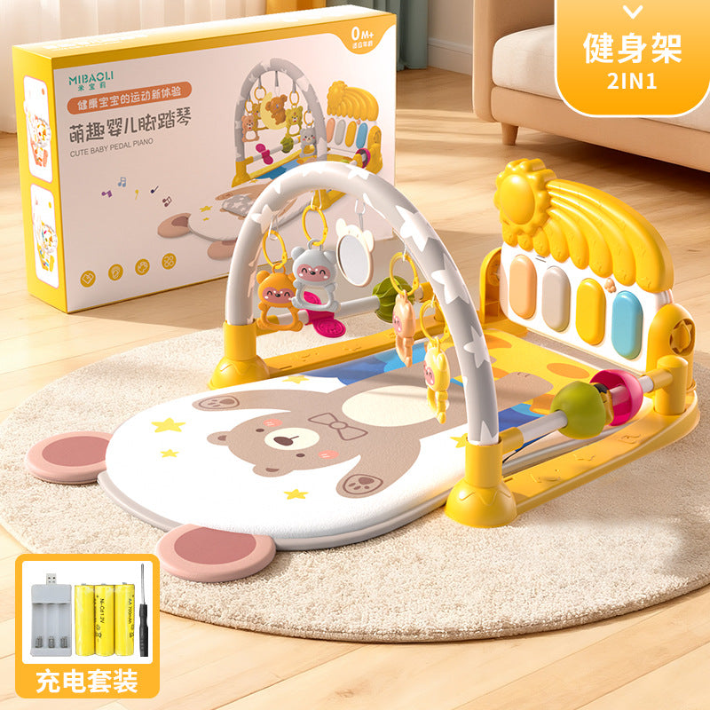 Pedal piano baby fitness stand newborn toddler 0-1 years old early education educational toys baby meeting gift