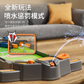 Kids' tabletop ejection soccer game with water spray penalty – two-player competitive game, parent-child interactive board game toy