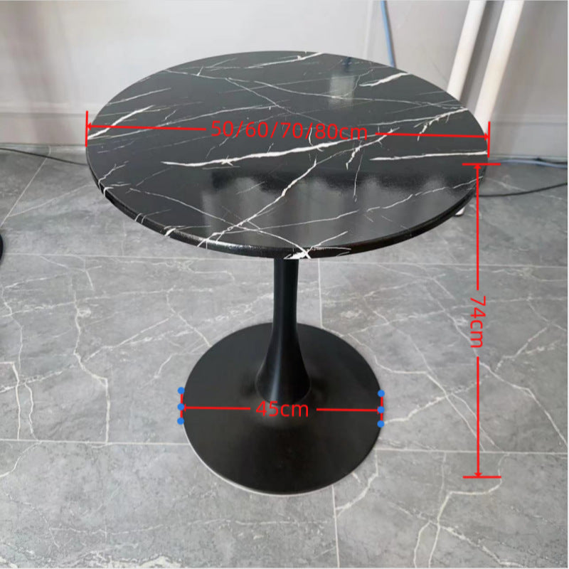 Minimalist tulip white table - ideal for meetings, coffee shops, milk tea shops, dining, home use, and balconies. wholesale direct from the manufacturer