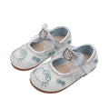 Vancahao girls' fashion rhinestone bow princess shoes, new  children's cartoon performance shoes, leather shoes