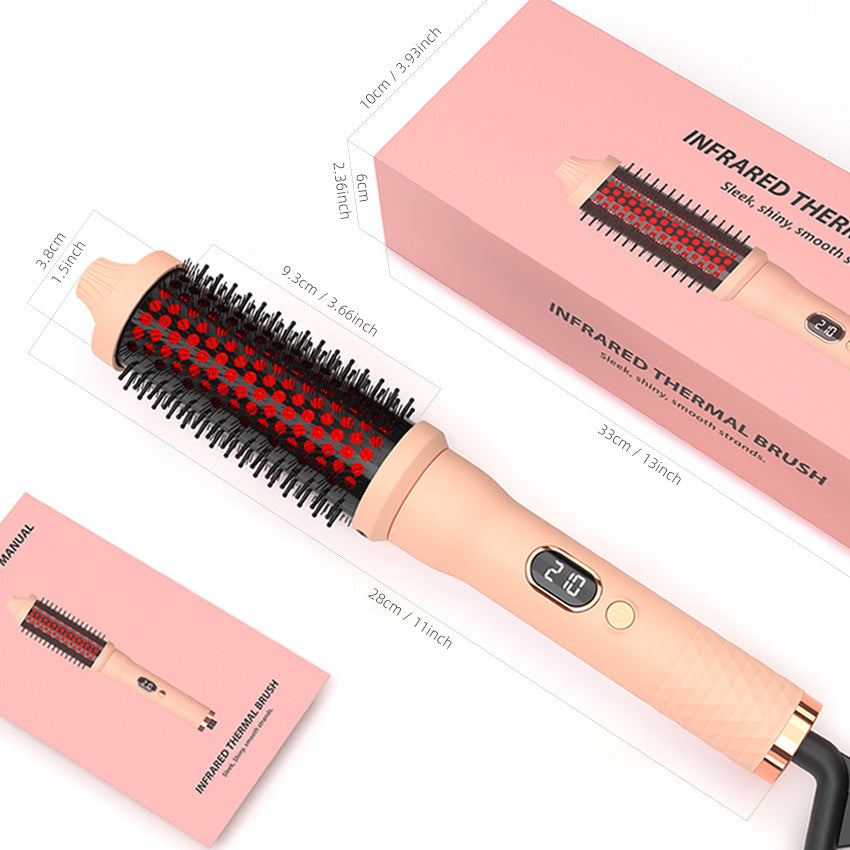 Cross-border hot-selling infrared curling hair straightener multi-functional curling iron electric comb 4 in 1 hot air comb curling iron