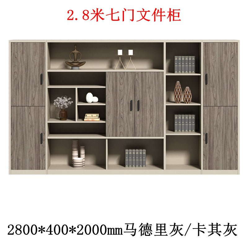 Boss table bookcase casual storage storage cabinet furniture office background file cabinet information cabinet wooden floor cabinet
