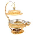 Gold stainless steel buffet warmer - hotel hanging cover buffet stove - alcohol-fired heating and insulation furnace