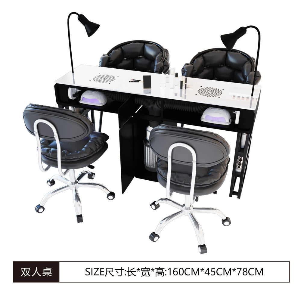 Manufacturer's new arrival widened porcelain manicure shop girls manicure table makeup chair multi-functional manicure table table and chair suit