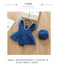 Korean-style ins baby girl swimsuit - cute puffy one-piece mesh swimwear for toddlers and young girls
