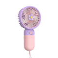 hot-selling handheld mini fan, featuring a cute floral cartoon design. usb powered, desktop mini portable fan, perfect for student gifts and wholesale