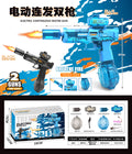 popular small ice mouse electric water gun fully automatic water absorbing large capacity pulse water gun lighting water gun toy