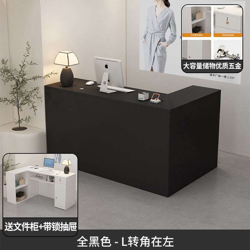 Clothing store small front desk cashier company bar table beauty salon reception counter computer desk office desk
