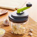 Garlic crusher - manual garlic masher, garlic chopper, garlic grinder, garlic slicer, garlic mincer, garlic & ginger crusher