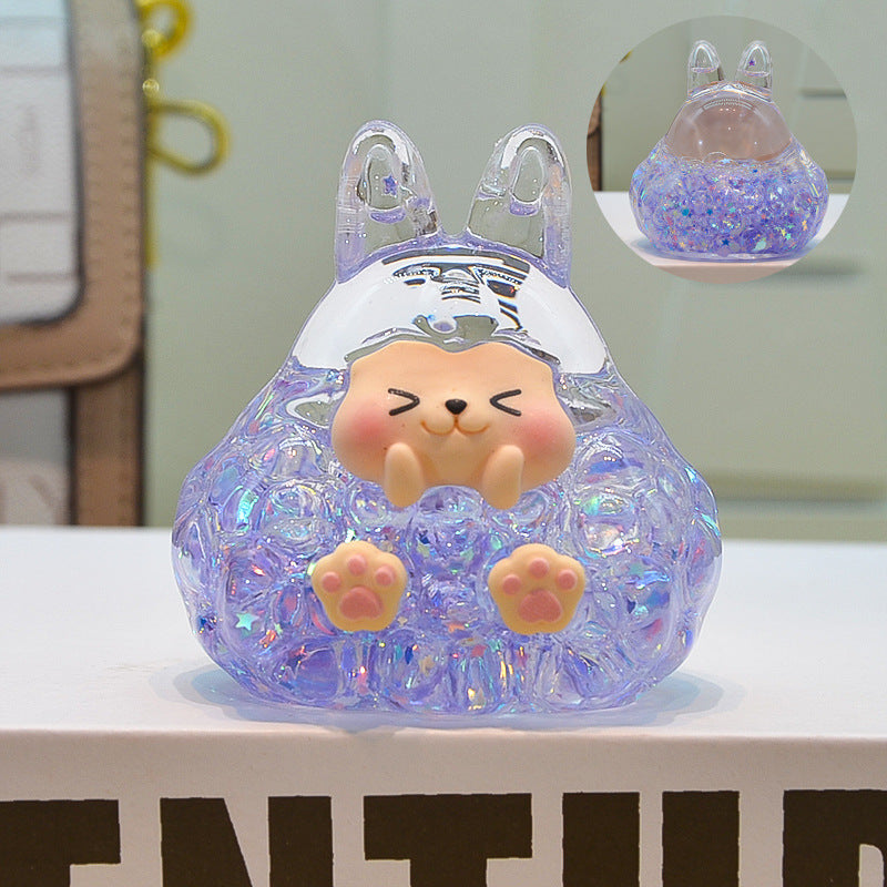 oversized three-dimensional quicksand KIKI shopping mall blind box figure desktop ornament car pendant DIY jewelry accessories