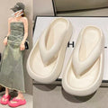 Trendy women's flip-flops for outdoor wear - 2025 summer collection: korean style, student-friendly, minimalist, anti-slip, and perfect for the beach