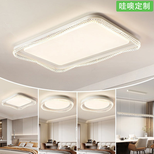 [Wow] Full Spectrum Eye Protection Modern Simple Crystal Bedroom Ceiling Lights Zhongshan Whole House Smart Package