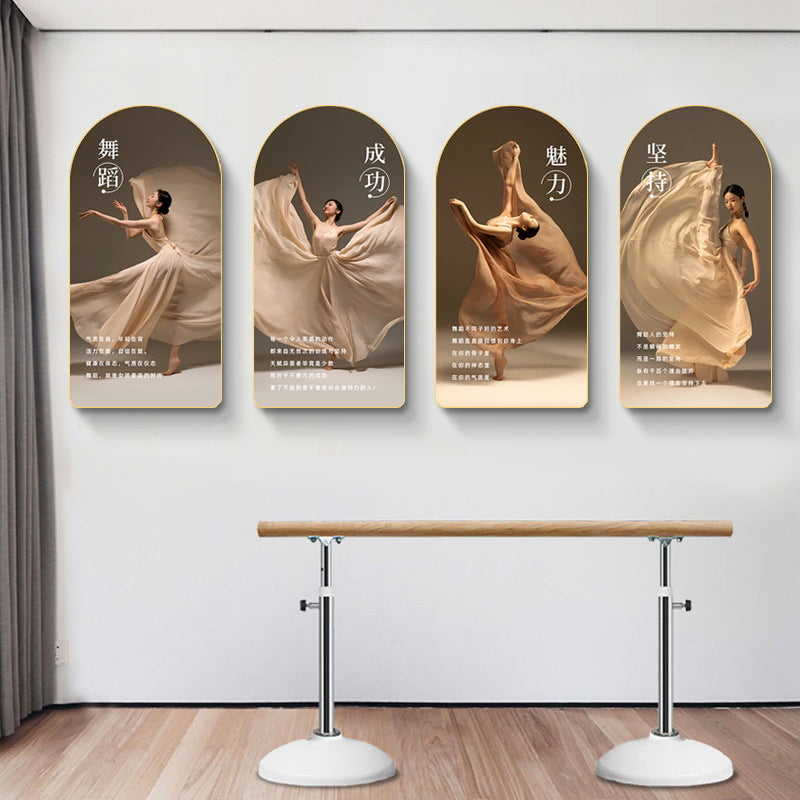 Ballet room wall decoration painting girl dance studio inspirational casual painting art training class institution wall painting