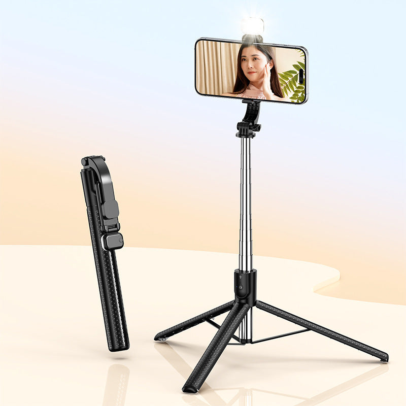 r7l selfie stick 1.7m handheld stabilizer anti-shake r7l telescopic bluetooth remote fill light phone holder