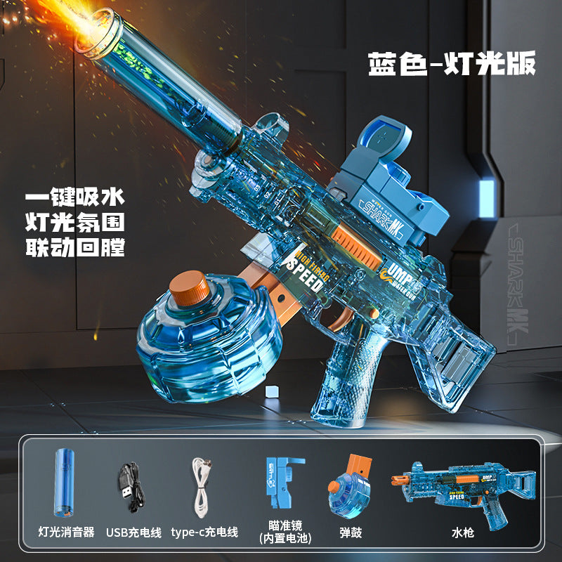 new ump45 automatic water gun - cool kids' toy for beach water fights and battles (boys)
