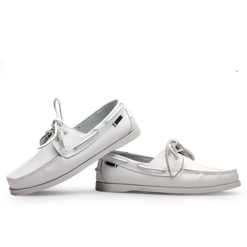 Sailboat shoes for men, two-layer cowhide thin bottom business easiest for match shoes export british style casual driving shoes handmade shoes