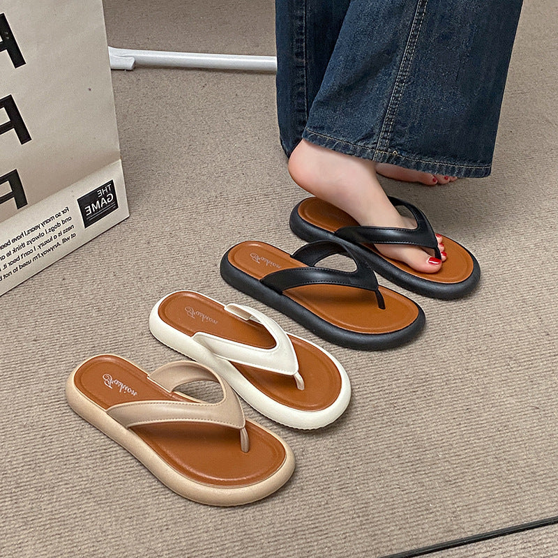 New women's summer slippers: trendy, stylish, comfortable, soft sole, non-slip, casual, versatile flip-flops