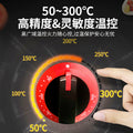 Vertical luxury half-pit electric griddle with cabinet base, commercial steak cabinet with oven, floor-standing combination stove