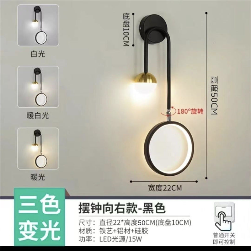 New arrival modern casual master bedroom wall lamp wall bedside creative fashion scandinavianaccessible luxurypopular corridor background wall