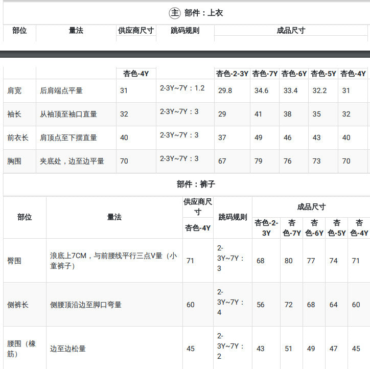 Kids clothing cross-border exportfall and winternew arrival children's apricot long sleevessweatshirt+blackpantssuit
