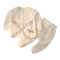 Babylon baby autumn clothes suitpure cottonkidsintimatesbaby long johns quilted pajamas thin cotton shirt heattech style