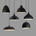 Minimalist industrial black projector light - retro creative restaurant, cafe, bubble tea shop, hot pot restaurant - unique pot lid pendant lamp