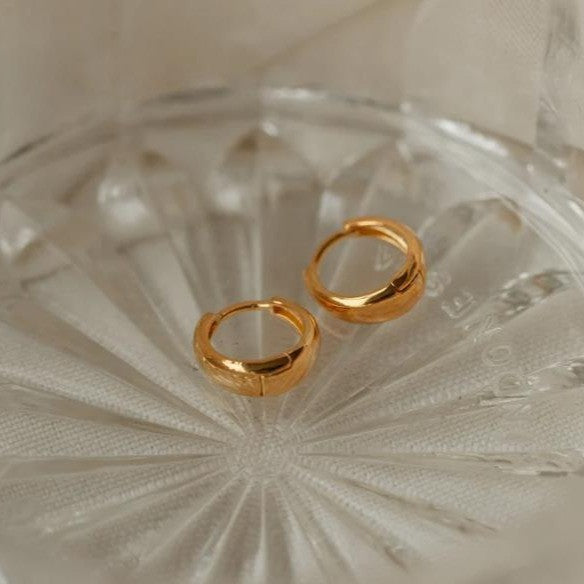 European and american cross-border fashion versatile hoop earrings exquisite mini ear cuff earrings 2024 summer new women's jewelry
