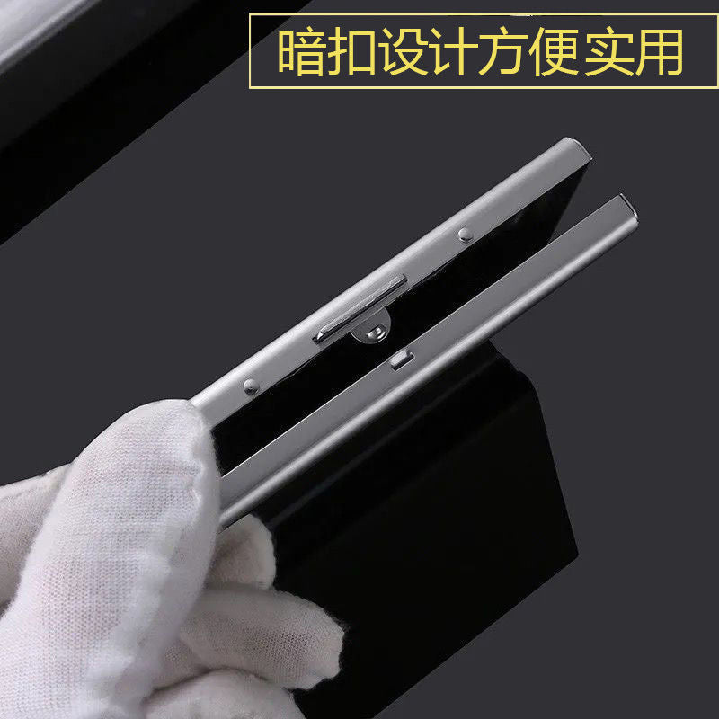 Metal anti-theft brush anti-degaussing card bag Large capacity multi-card position business card bag Card bag Shielded NFC card box Card holder