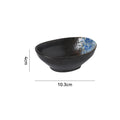 Japanese retro dipping sauce ceramic ingot dish - sushi topping, snack, and side dish plate - restaurant, hotel, and home use soy sauce dish