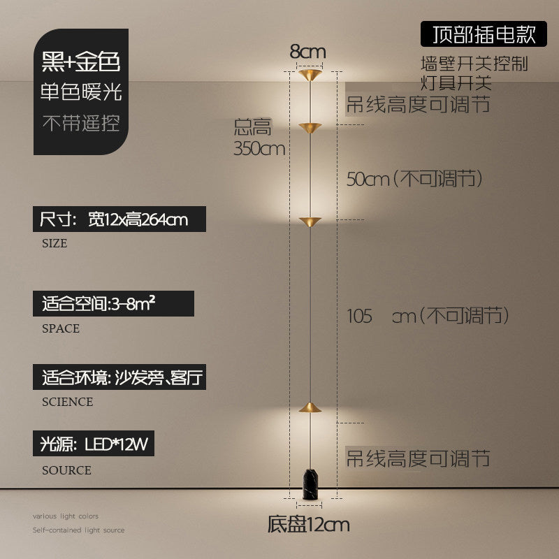 Hotel project lobby aisle overhead speaker wall lamp study living room background wall decoration pendant lamp