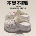 Eva height increasing clogs women's summer thick sole best selling slippers south american export petites outwear beach sandals