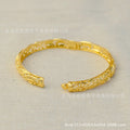 Middle eastern dubai gold women's bangle bridal wedding ethiopian bracelet african bangle arabian jewelry