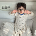Kids type a autumn clothes and long trousers boys pure cottonintimatessuit girl lycra cotton home clothes pajamas pure cottoncomfortable