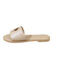 2026 women's summer fashion versatile sandals - ladies' outdoor slippers with hot-pressed electric embroidery and flat letter design