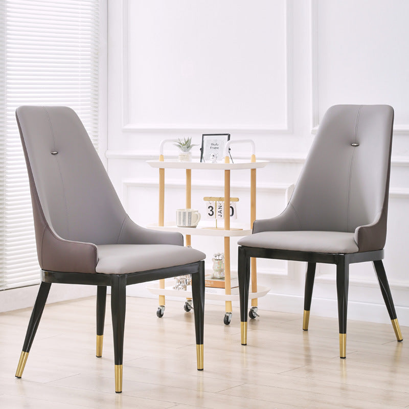 Modern minimalist dining chair italian light luxury chair negotiation backrest chair stool hotel home restaurant conference leisure chair