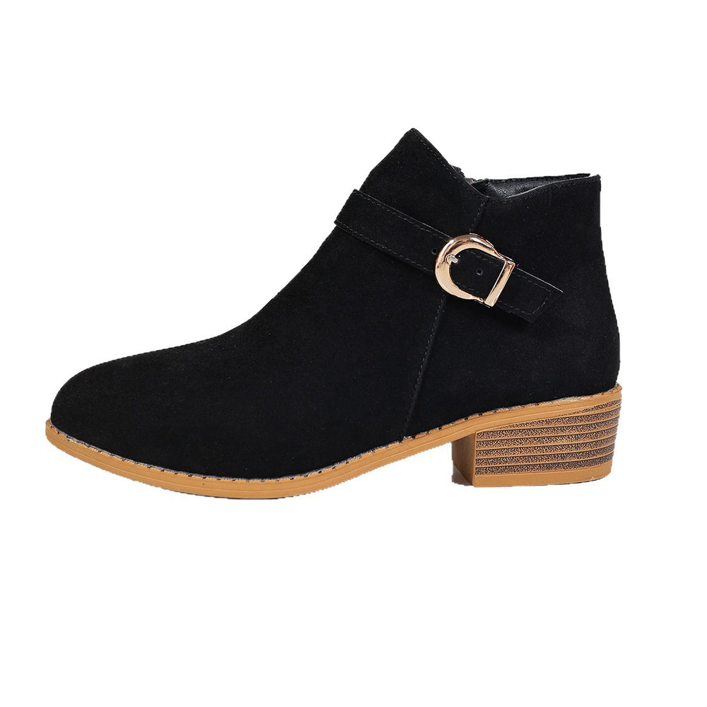 plus sizeboots women's  autumn winter chelsea boots women's side zipper popular cotton shoes women's