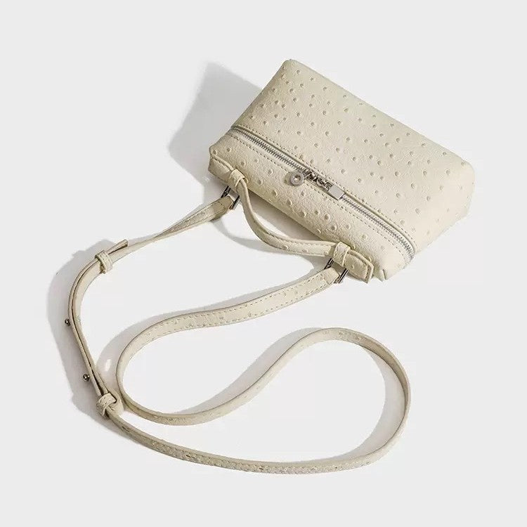 Lp19 lunch box bag genuine leather mini fashion women's bag 2025 new gigi same style satchel box bag crossbody small bag